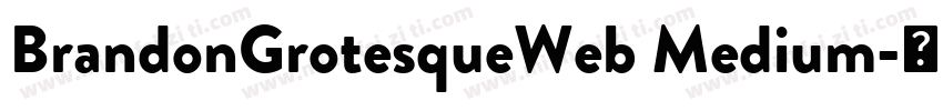 BrandonGrotesqueWeb Medium字体转换